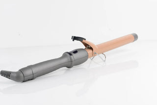 The ideal temperature to curl your hair with a curling iron/ tong.