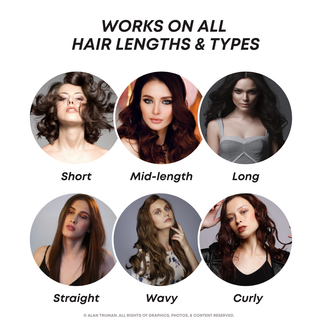 Black gold ceramic blow dryer styling brush