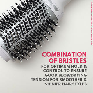 Alan Truman Silver Ceramic Blow Dryer Brush - Alan Truman