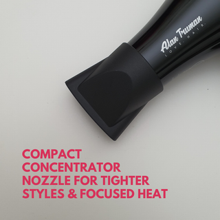 Alan Truman Black Mini Hair Dryer (1100 Watts DC Motor) - Alan Truman