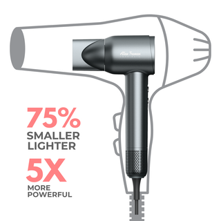 Alan Truman F09 Digital BLDC Motor Hair Dryer for everyday high precision blow-drying & styling at home - Metallic Grey - Alan Truman