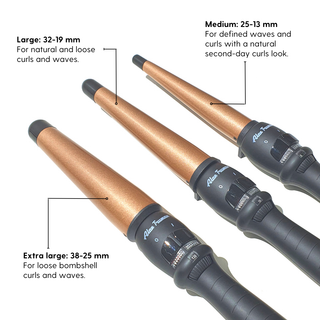 Alan Truman Argan Gold X Large Conical Curling Wand (38-25mm) - Alan Truman