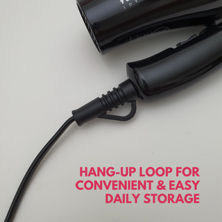 Alan Truman Black Mini Hair Dryer (1100 Watts DC Motor) - Alan Truman
