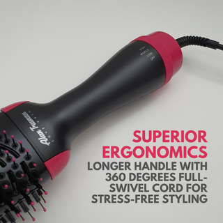 Hair blow dry brush in pink by Alan Truman