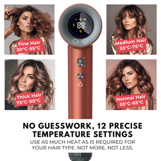 Alan Truman F09 Digital BLDC Motor Hair Dryer for everyday high-precision blow-drying & styling at home - Midnight Blue - Alan Truman