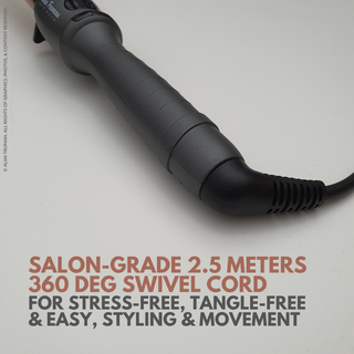 Alan Truman Tourmaline Ceramic Curling Wand (25-13mm) - Alan Truman