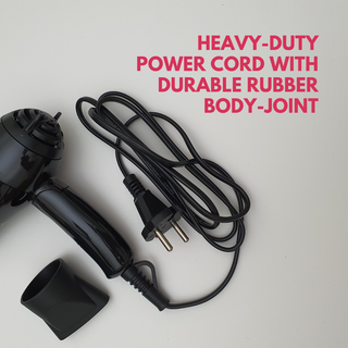 Alan Truman Black Mini Hair Dryer (1100 Watts DC Motor) - Alan Truman