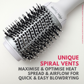 Alan Truman Silver Ceramic Blow Dryer Brush - Alan Truman