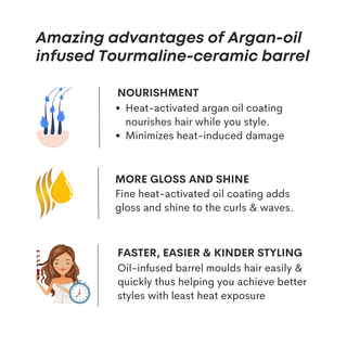 Alan Truman Argan Gold Medium Conical Curling Wand (25-13mm) - Alan Truman