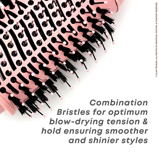 Alan Truman Pastel Pink Compact Blow Dryer Brush - Alan Truman