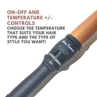 Alan Truman Argan Gold Medium Conical Curling Wand (25-13mm) - Alan Truman