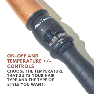 Alan Truman Argan Gold X Large Conical Curling Wand (38-25mm) - Alan Truman