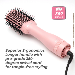 Alan Truman Pastel Pink Compact Blow Dryer Brush - Alan Truman