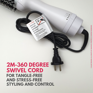 Alan Truman Silver Ceramic Blow Dryer Brush - Alan Truman