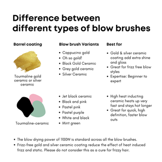 Blow dryer brush pastel pink for smooth hair