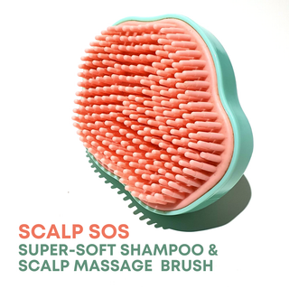 Alan Truman Super-soft Scalp Massage and Shampoo Brush for fine, fragile & damaged hair - Alan Truman