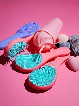 Alan Truman DT-02 Detangling Brush (Pink Blue) - Alan Truman