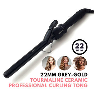 Alan Truman 22mm Tourmaline Ceramic Hair Curler - Black - Alan Truman