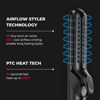 Shop - Alan Truman Airflow 2-in-1 Hair Curler & Straightener