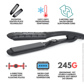 Buy - Alan Truman Semi-wide Vented Plate Hair Straightener - Alan Truman