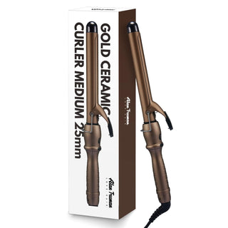 Alan Truman 25mm Gold Tourmaline Ceramic Hair Curler - Alan Truman