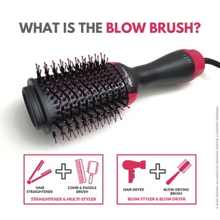 Alan Truman hot air brush in pink