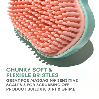 Alan Truman Super-soft Scalp Massage and Shampoo Brush for fine, fragile & damaged hair - Alan Truman