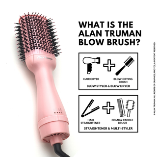 Pastel Pink Blow Dryer Brush by Alan Truman
