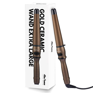 Alan Truman Gold Ceramic Conical Curling Wand ( X-Large) - Alan Truman