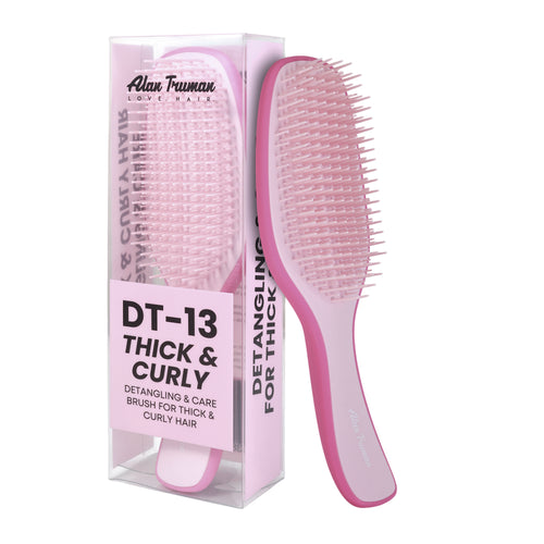 Alan Truman DT13 Thick & Curly - Detangling & Care Brush for Thick & Curly Hair