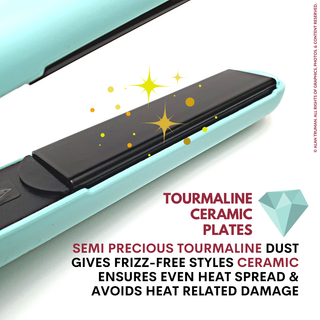 Buy - Alan Truman Green Tourmaline Ceramic Hair Straightener - Alan Truman