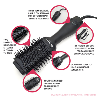 Alan Truman styling brush black