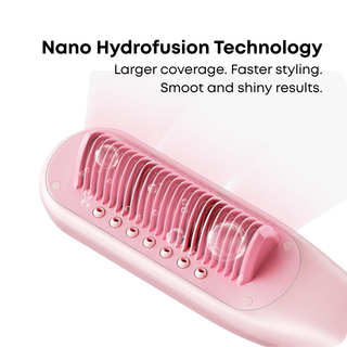 Buy - Alan Truman Steam Styler Hair Straightening Brush for thick, coarse and curly hair