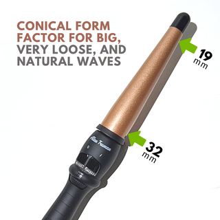 Alan Truman Argan Gold Large Conical Curling Wand (32-19mm) - Alan Truman