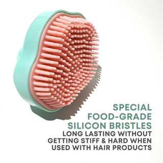 Alan Truman Super-soft Scalp Massage and Shampoo Brush for fine, fragile & damaged hair - Alan Truman