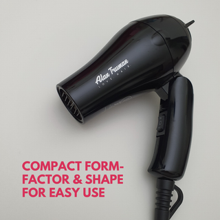 Alan Truman Black Mini Hair Dryer (1100 Watts DC Motor) - Alan Truman