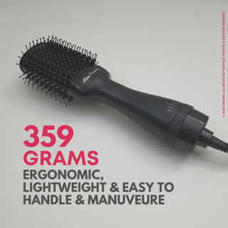 Black hair blow-dry brush Alan Truman