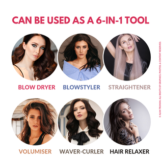 Alan Truman Silver Ceramic Blow Dryer Brush - Alan Truman