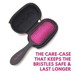 Shop - Alan Truman Knot No More Detangling & Hair Care Brush - Pink Hot Glare