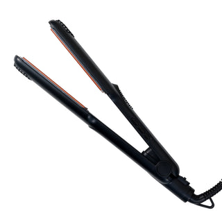Alan Truman Black Super Glide Wide Argan Gold Oil  Infused Ceramic Plates Hair Straightener