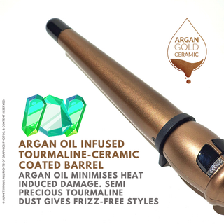 Buy - Alan Truman Gold X Large Conical Ceramic Curling Wand (38-25mm)