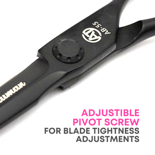 Alan Truman AB-55 Ball-bearing 5.5 inches Black Matt Hair Cutting Scissors - Alan Truman