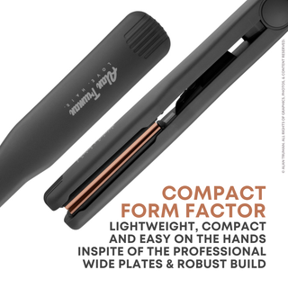 Alan Truman Wide Gold Ceramic Plates Hair Crimper - Alan Truman