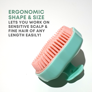 Alan Truman Super-soft Scalp Massage and Shampoo Brush for fine, fragile & damaged hair - Alan Truman