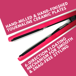 Alan Truman Hot Pink Tourmaline Ceramic Hair Straightener - Alan Truman