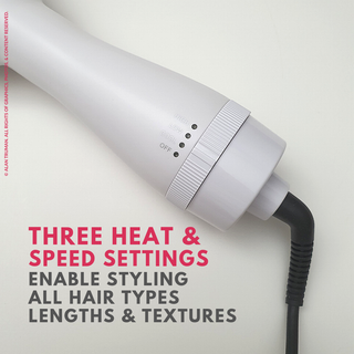 Alan Truman Silver Ceramic Blow Dryer Brush - Alan Truman