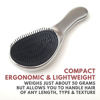 Alan Truman DT-08 Detangling Brush (Silver) - Alan Truman