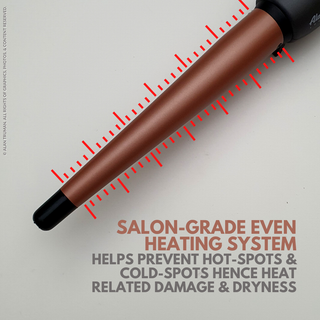 Alan Truman Tourmaline Ceramic Curling Wand (25-13mm) - Alan Truman