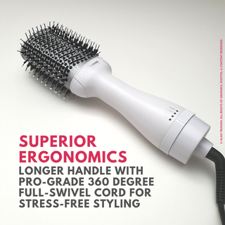 Alan Truman Silver Ceramic Blow Dryer Brush - Alan Truman