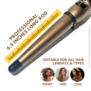 Buy - Alan Truman Gold X Large Conical Ceramic Curling Wand (38-25mm)